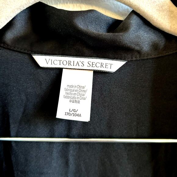 Victorias Secret PJs Romper Bling Lingerie Black L One piece sexy nightie Y2K - Picture 4 of 9